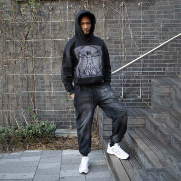 Vitruvian black Hoodie