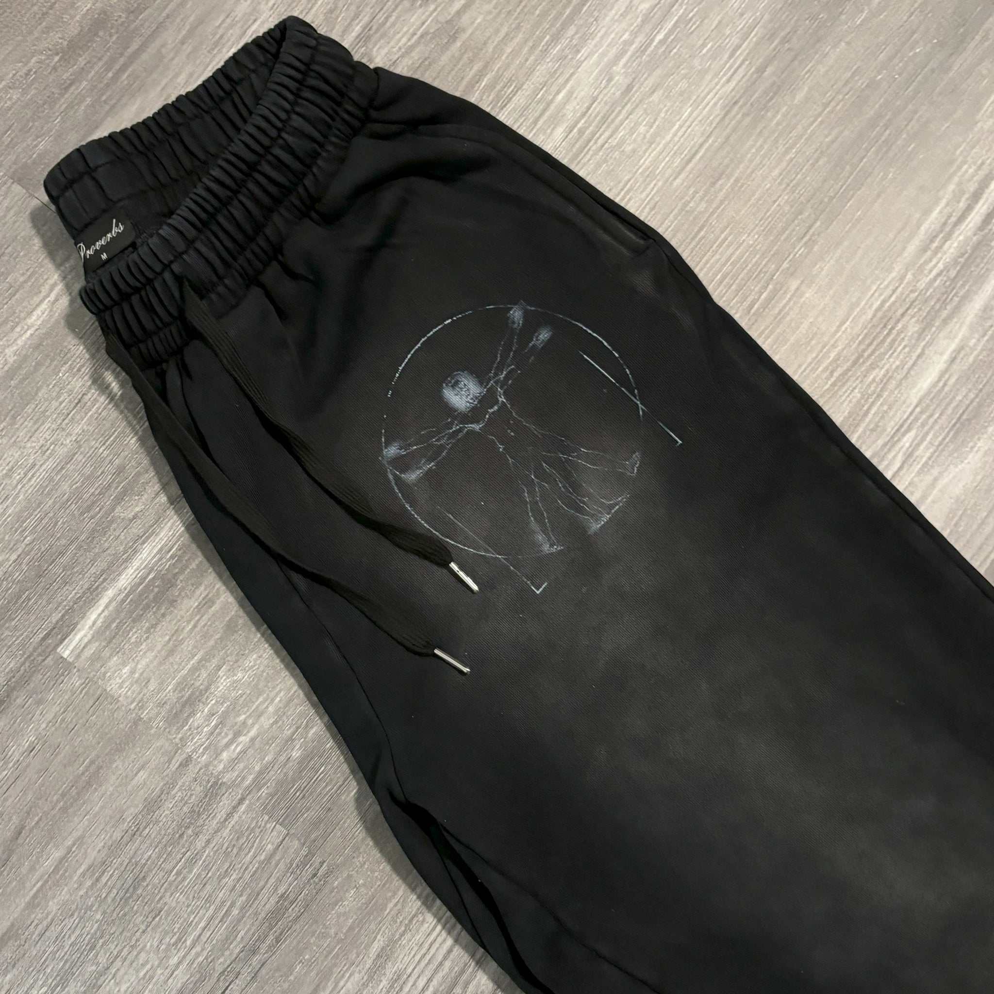 Vitruvian black sweat pant