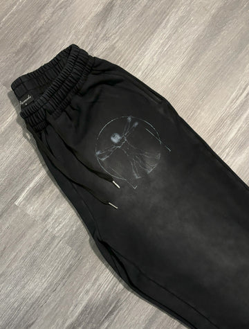 Vitruvian black sweat pant