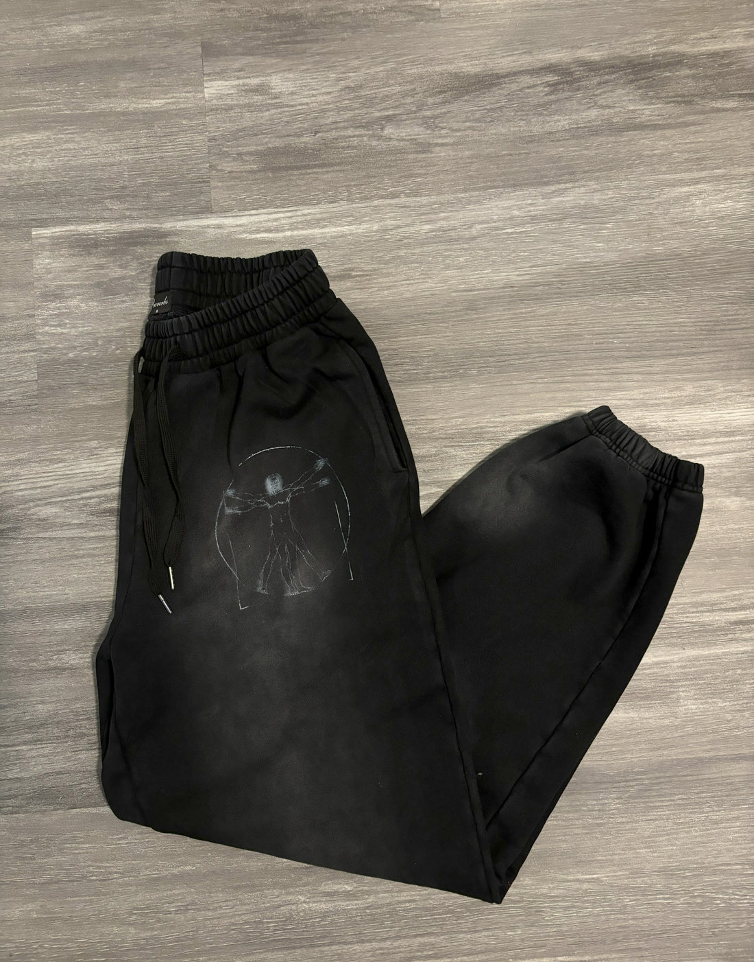 Vitruvian black sweat pant